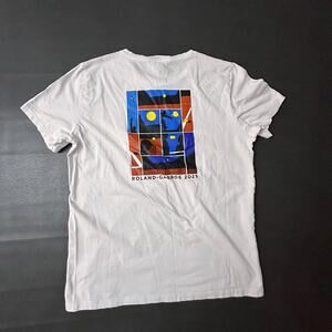 Roland Garros T Shirt Adult XL White Double Sided Linesmen Tennis French